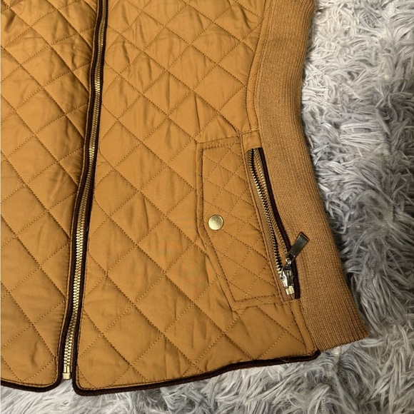 Tan Quilted Vest - Picture 2 of 5